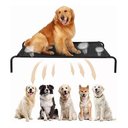 Ver imagem 3 de Cama Elevada para Pets Cães Gatos Berço Portátil Xl 102 Cm:xl Elevada/preto