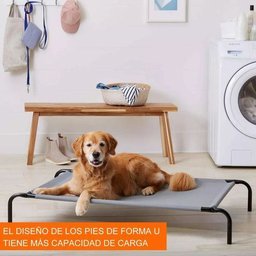 Cama Elevada para Pets Cães Gatos Berço Portátil Xl 102 Cm:xl Elevada/preto - 6