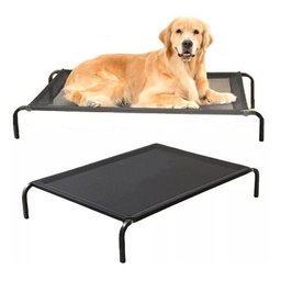 Cama Elevada para Pets Cães Gatos Berço Portátil Xl 102 Cm:xl Elevada/preto - 2