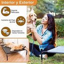 Ver imagem 4 de Cama Elevada para Pets Cães Gatos Berço Portátil Xl 102 Cm:xl Elevada/preto