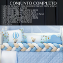 Ver imagem 6 de Kit Berço Safari Menino 11 Peças Estampado de Bichinhos + Naninha:azul