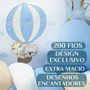 Ver imagem 3 de Kit Berço Safari Menino 11 Peças Estampado de Bichinhos + Naninha:azul