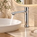 Ver imagem 4 de Torneira Lima Cromada Baixa Banheiro Lavabo Aço Inox Goldenx
