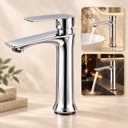 Ver imagem 1 de Torneira Lima Cromada Baixa Banheiro Lavabo Aço Inox Goldenx
