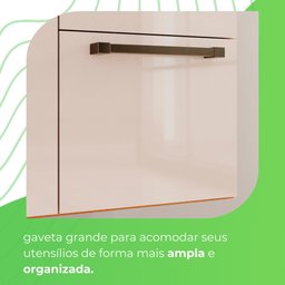 Cozinha Compacta Suspensa 6 Portas 2 Gavetas Liz  - 9