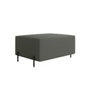 Ver imagem 3 de Sofá 3 Lugares Sense Moderno Bouclê com Puff Balaqui Decor Cor:grafite