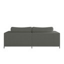 Ver imagem 6 de Sofá 3 Lugares Sense Moderno Bouclê com Puff Balaqui Decor Cor:grafite