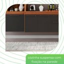 Ver imagem 7 de Cozinha Compacta Suspensa 6 Portas 2 Gavetas Liz