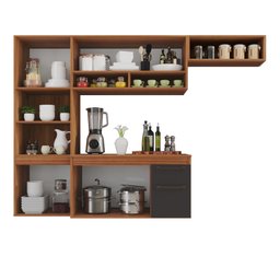 Cozinha Compacta Suspensa 6 Portas 2 Gavetas Liz  - 3