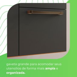 Cozinha Compacta Suspensa 6 Portas 2 Gavetas Liz  - 9