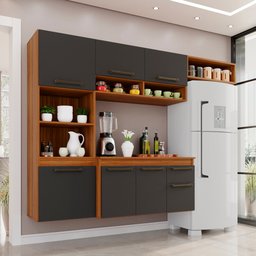 Cozinha Compacta Suspensa 6 Portas 2 Gavetas Liz  - 1