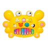 Teclado Musical Infantil - Siri - Amarelo - Dm Toys - 1