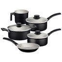 Ver imagem 1 de Jogo de Panelas Tramontina Turim 5 Peças em Alumínio Antiaderente Starflon Max Preto