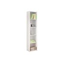 Ver imagem 1 de Estante Livreiro Solteiro ESM206 c/ 4 Prateleiras Branco - Movelbento