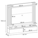 Ver imagem 6 de Painel para Tv Home Suspenso Ambiente Cosmo Cinamomo Off White - Hb Móveis