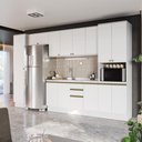 Ver imagem 1 de Cozinha Modulada Celeste Kappesberg 100% Mdf Branco 360cm