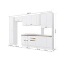 Ver imagem 4 de Cozinha Modulada Celeste Kappesberg 100% Mdf Branco 360cm