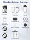 Ver imagem 6 de Ganiza Liquidificador 900w para Shakes e Smoothies, 15 Peças, 2 Velocidades