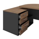 Ver imagem 4 de Conjunto Escritório Artany: Mesa Presidente e Estante c/ LED