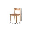 Ver imagem 5 de Conjunto de Sala de Jantar Mesa 108 cm com 4 Cadeiras Aurora Marrom