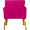 Ver imagem 6 de Kit 4 Poltronas Decorativa para Sala Recepção Consultório Nina Corino Cores Pé Palito 30 Cm Castanho