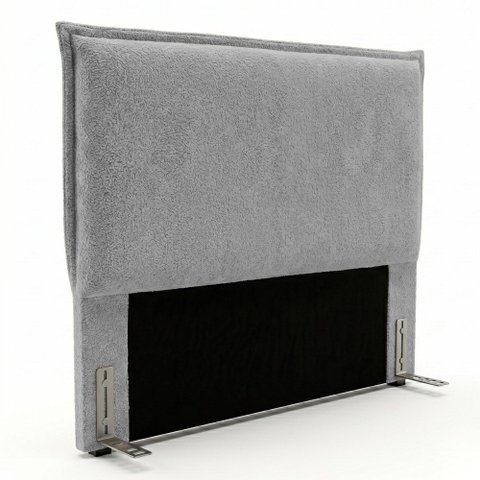 Cabeceira para Cama Box Casal Padrão Virella 140cm Moderna com Frame Bouclê Cinza - Desk Design