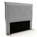 Ver imagem 1 de Cabeceira para Cama Box Casal Padrão Virella 140cm Moderna com Frame Bouclê Cinza - Desk Design