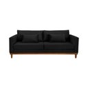 Ver imagem 1 de Sofá Living Estofado Veludo Sala - Preto
