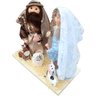 Presépio Sagrada Família Base de Chão e Mesa Artesanal 42cm - 3