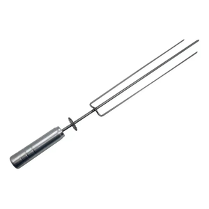 Espeto Giratório 60cm Inox Tridente - Churrasqueira