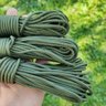 Corda Sobrevivência 39Kg Paracord 425 Libras Verde Oliva Natureza Aventura 10 Metros Resistente 3mm - 6