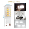 Kit 10 Lâmpadas Led Halopin G9 7w Branco Frio Bivolt Banheiro Arandela Cozinha - 3