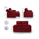 Ver imagem 3 de Sofá Luxemburgo 2 Lugares Retrátil Reclinável 1,50m Yescasa