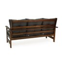 Ver imagem 4 de Conjunto Sofá Havaí 3 Lugares + 2 Poltronas de Madeira com Almofadas Confortáveis - Cinza