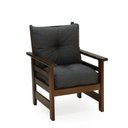 Ver imagem 5 de Conjunto Sofá Havaí 3 Lugares + 2 Poltronas de Madeira com Almofadas Confortáveis - Cinza