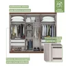 Guarda-Roupa Casal 6 Portas 4 Gavetas Castellaro Lopas - 7