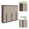 Guarda-Roupa Casal 6 Portas 4 Gavetas Castellaro Lopas - 6