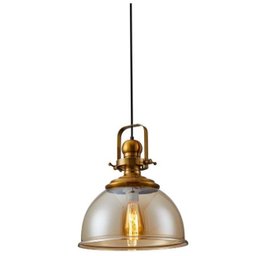 Luminária Pendente Tion Rod Ouro Fosco Preto e Âmbar Nordecor 1xE27 Único - 3 Luminária Pendente Tion Rod Ouro Fosco Preto e Âmbar Nordecor 1xE27 Único - 3