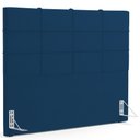 Ver imagem 1 de Cabeceira Cama Box Casal King 195 cm Roma W01 Suede Azul Marinho - Lyam Lyam Decor