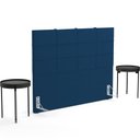 Ver imagem 7 de Cabeceira Cama Box Casal King 195 cm Roma W01 Suede Azul Marinho - Lyam Lyam Decor