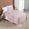 Conjunto de Lencol Casal King Size London Bordado Inglês 200 Fios 04 Pçs:rosa - 2
