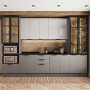 Ver imagem 1 de Cozinha Completa Lumina 14 Portas 4 Gavetas 917469 Cinza/lacca - Telasul