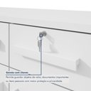 Ver imagem 6 de Cômoda para Quarto 8 Gavetas 2 Portas com Chave Estilo Clássico Toronto 142cm Branco