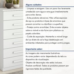 Cômoda 8 Gavetas 2 Portas Toronto Lopas - 12