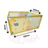 Cercado Quadrado Berço Chiqueirinho Portátil Girafa Amarelo - 5