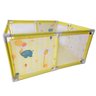 Cercado Quadrado Berço Chiqueirinho Portátil Girafa Amarelo - 4