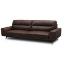 Ver imagem 5 de Sofá 3 Lugares para Sala Living Industrial 216cm Cádis L06 Couro Marrom Escuro - Lyam Decor