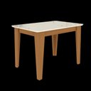 Ver imagem 3 de Conjunto de Sala de Jantar 4 Cadeiras Roma Cinza/Freijo Off White/Tec Titanio