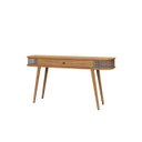 Ver imagem 2 de Aparador Curvo Tela Sintética 140 Cm C/1 Gaveta -freijó