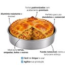 Ver imagem 4 de 50 Forminhas de Alumínio 9,5x2,5cm para Forno Base Removível